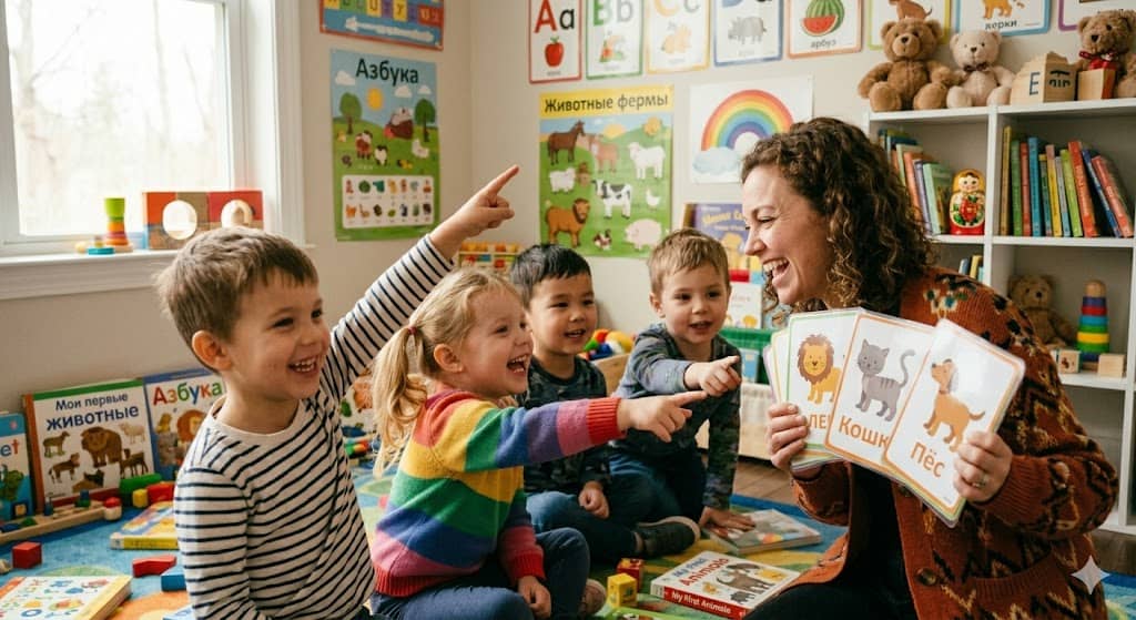 Занятия английским в детском саду