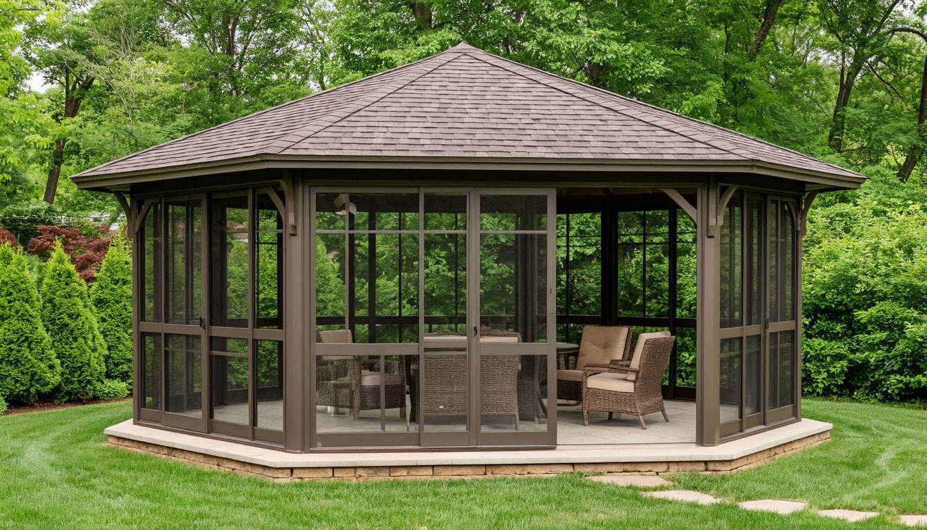 Беседка №3 (закрытая остекленная)