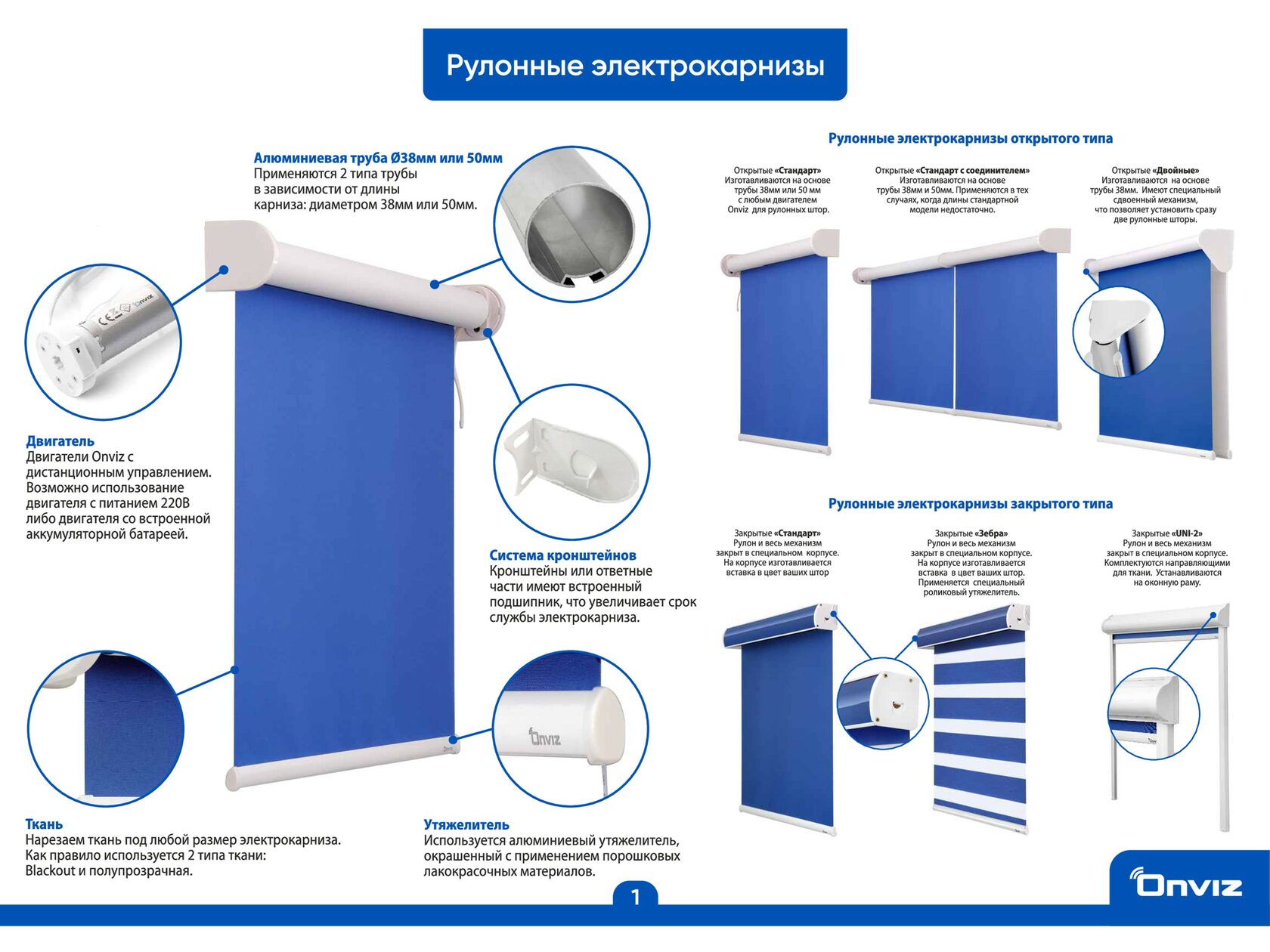 Электрокарнизы ONVIZ от производителя в Москве и Московской области