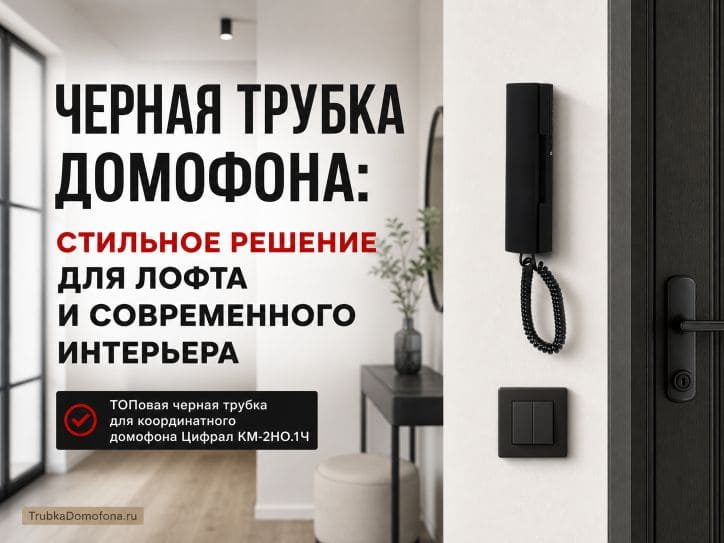 черная трубка для домофона