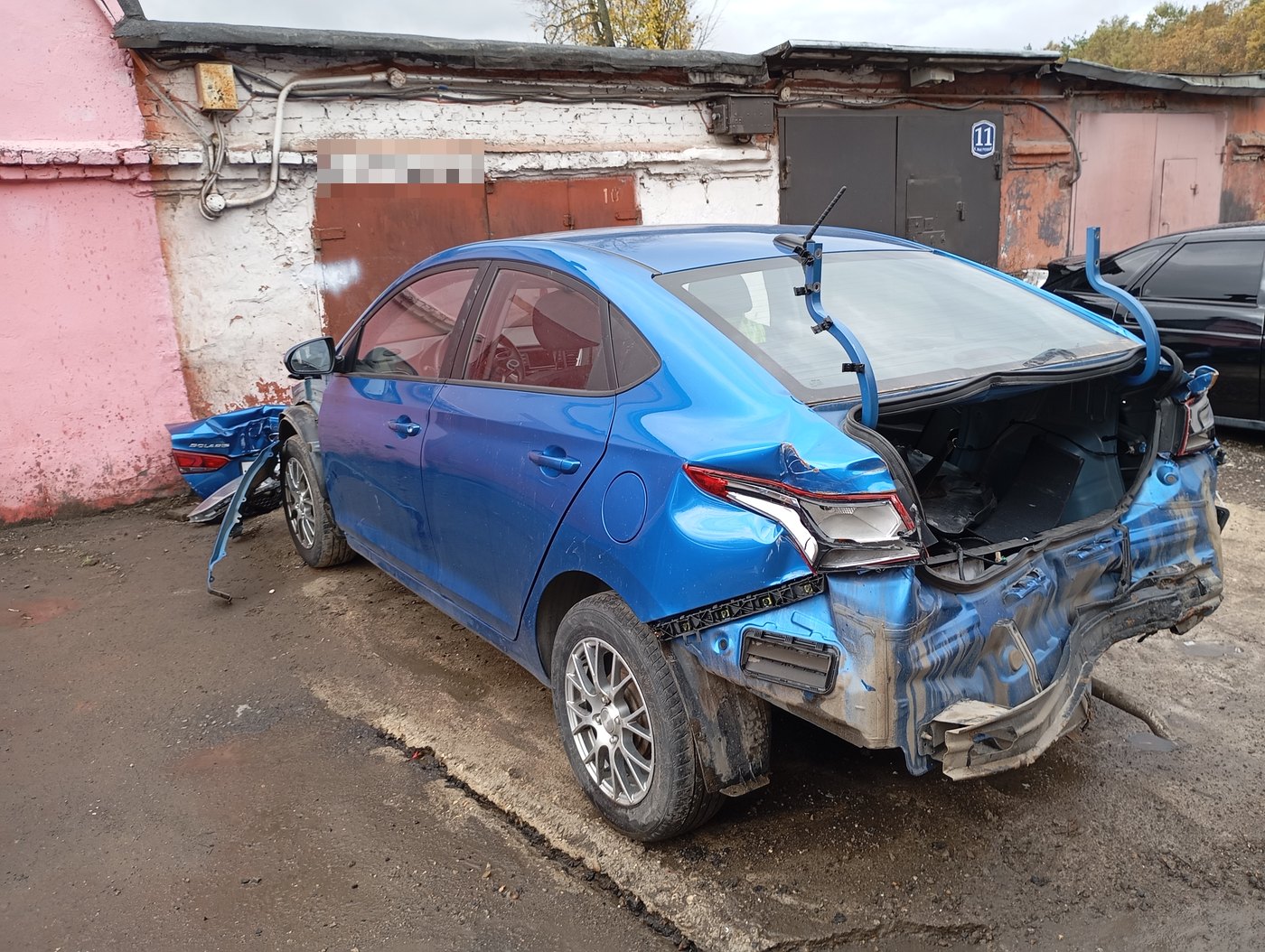 Hyundai Solaris после ДТП