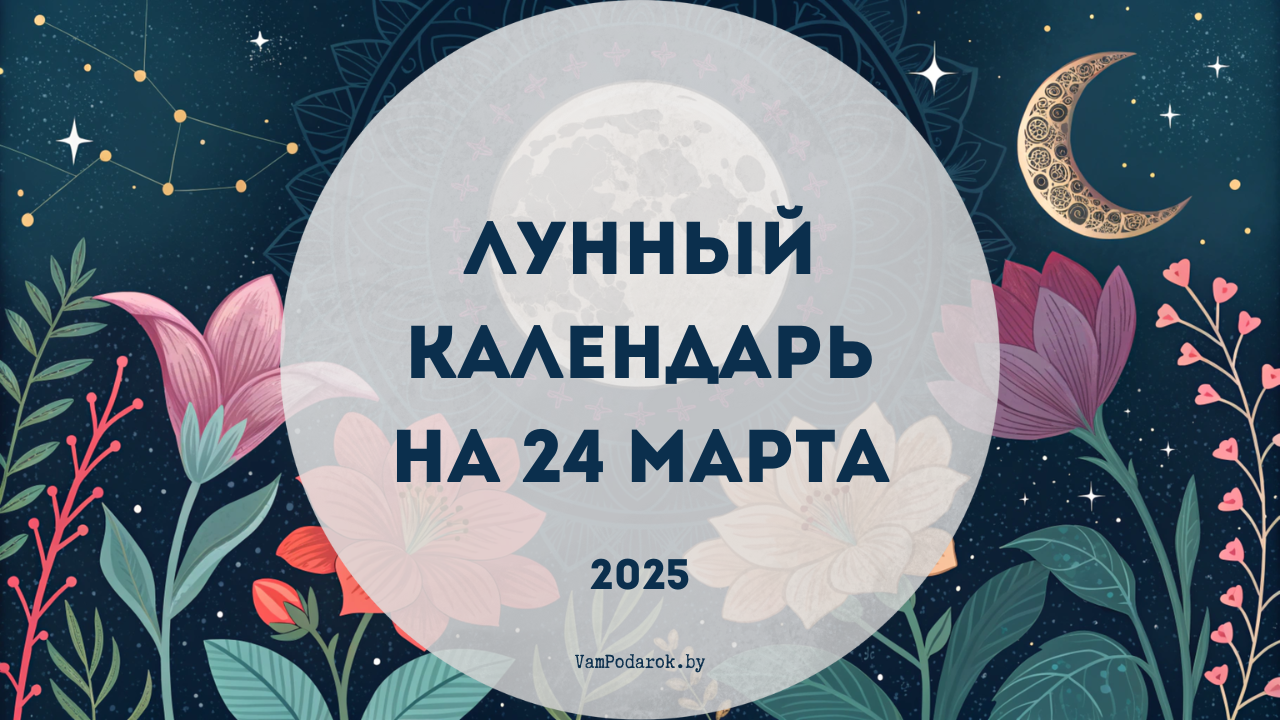 Лунный календарь на 24 марта 2025 года