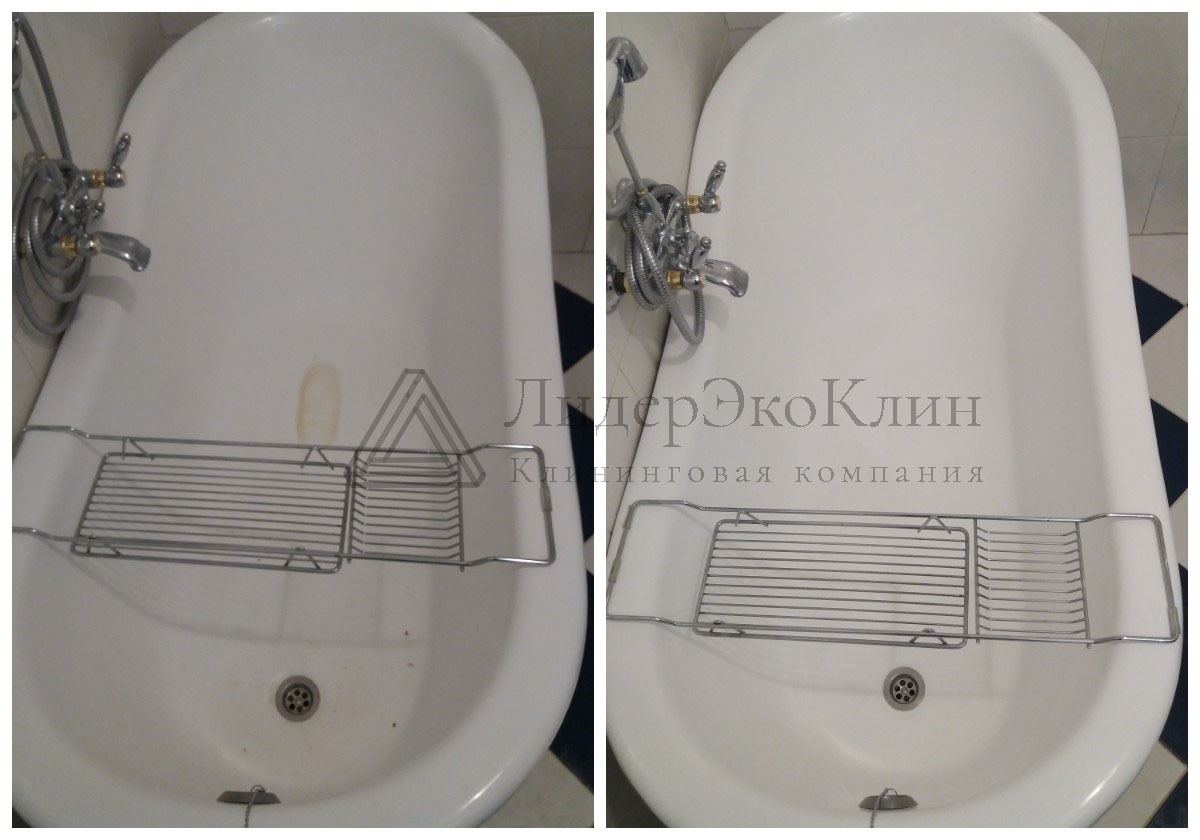 Чистота в ванной после клининга