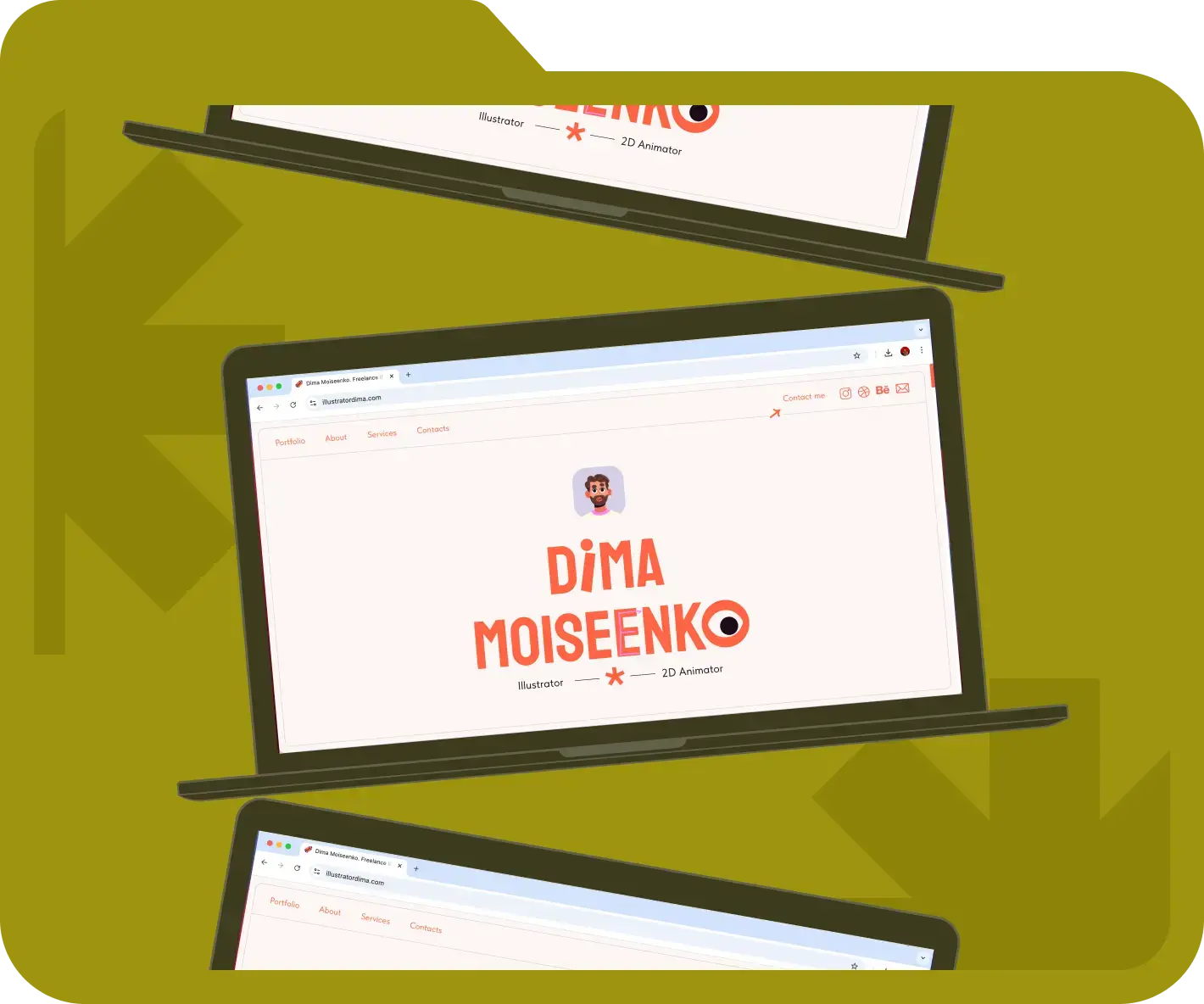 Разработка сайта-портфолио иллюстратора и аниматора