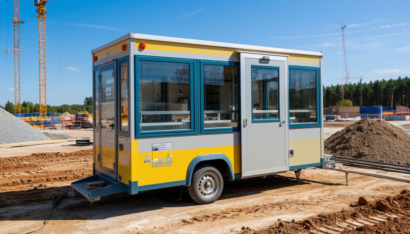 Мобильный лабораторный пост на строительном объекте