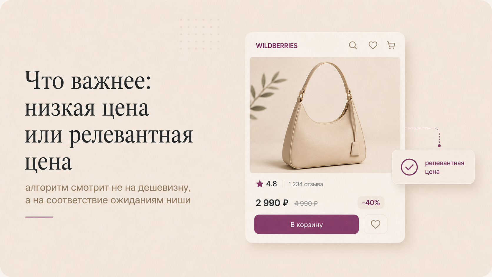 Что важнее: низкая цена или релевантная цена