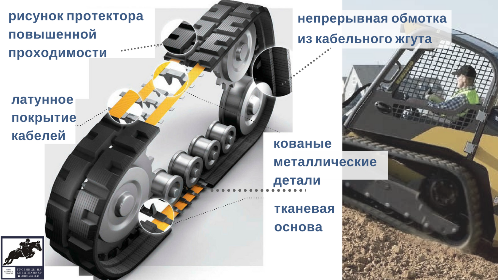 Гусеницы на спецтехнику