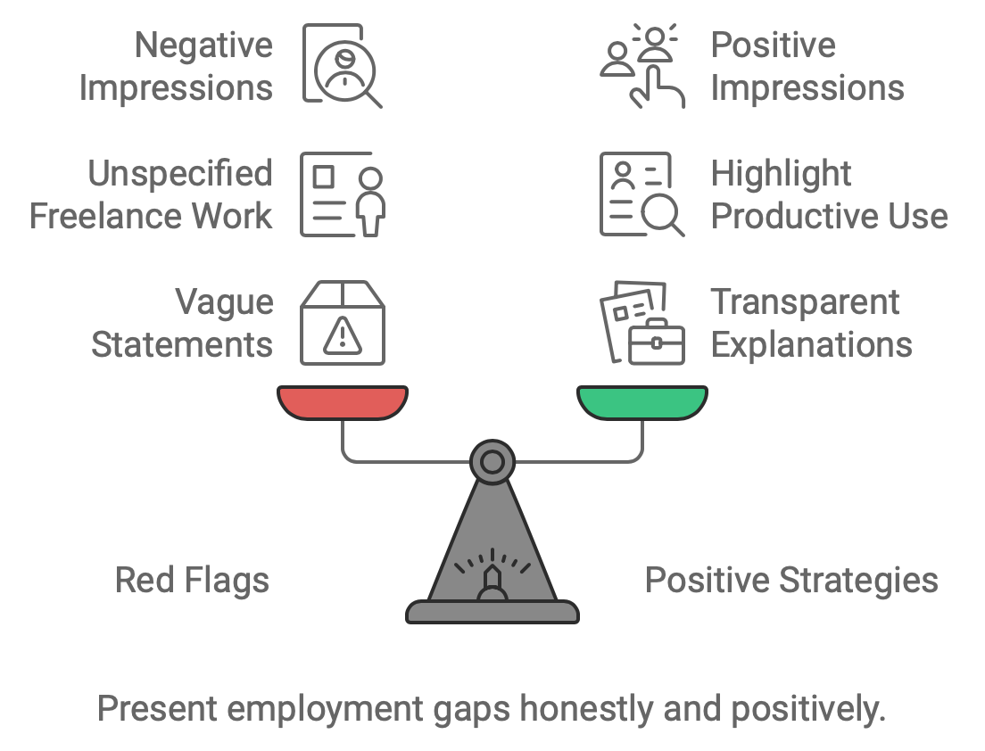 Red flags in your CV vs Positive Strategies