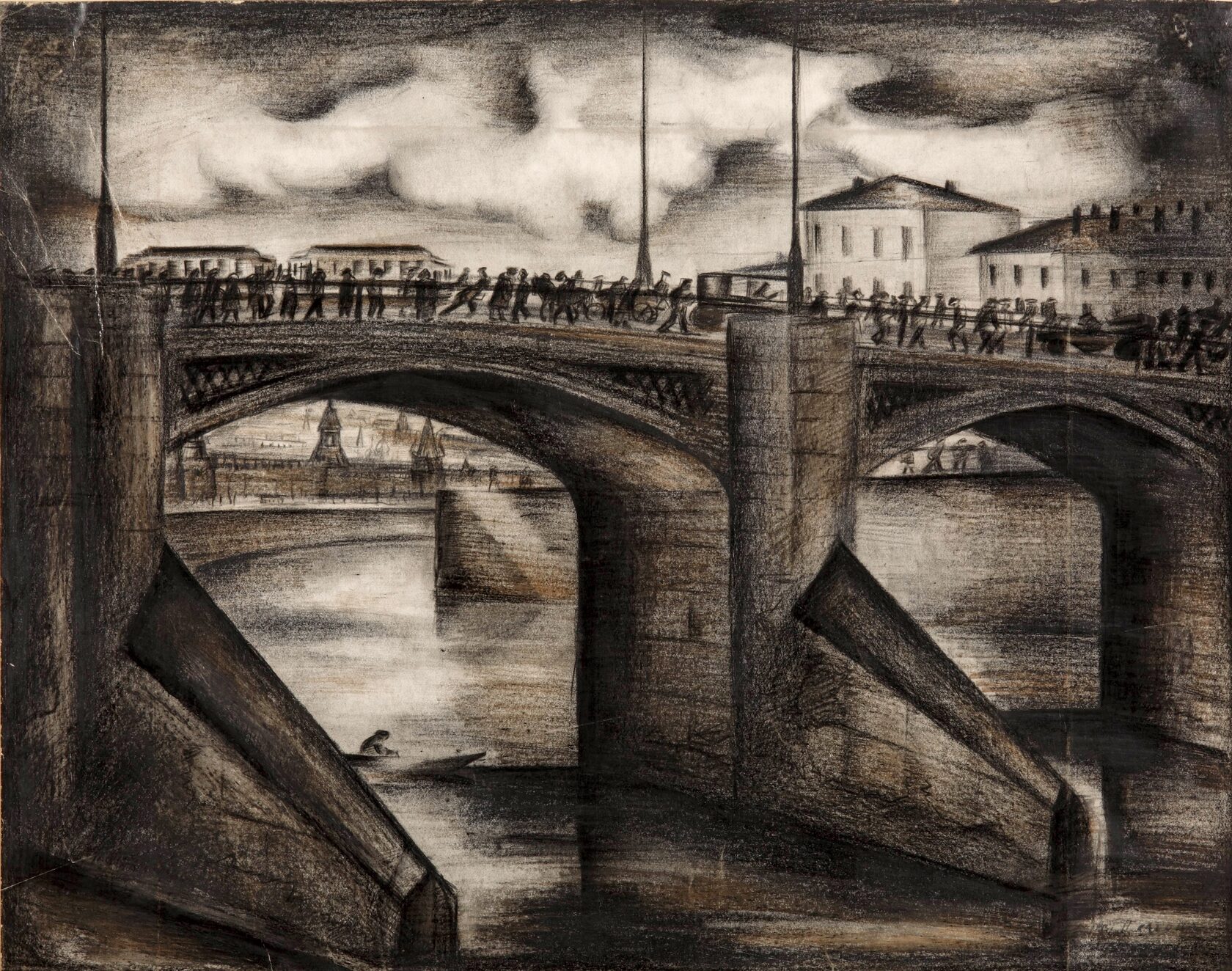Старый каменный мост. 1925