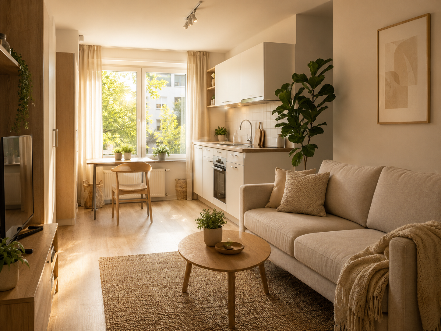 Студия 28 м², ЖК бизнес-класса