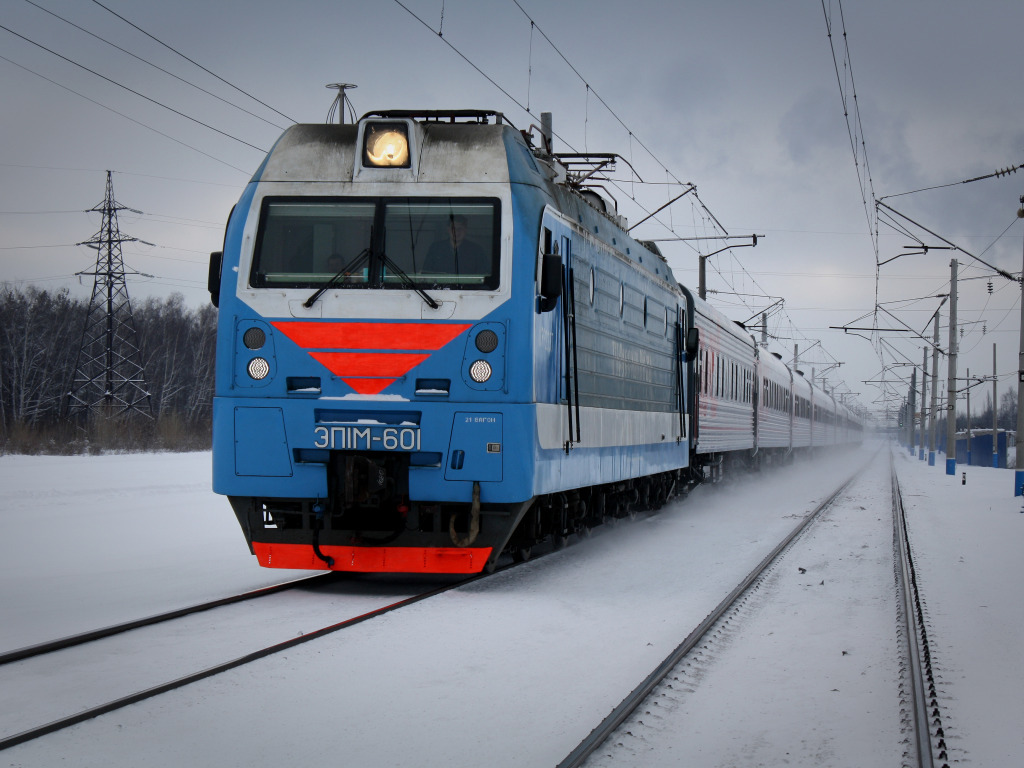 поезд зима жд дорога лес снег