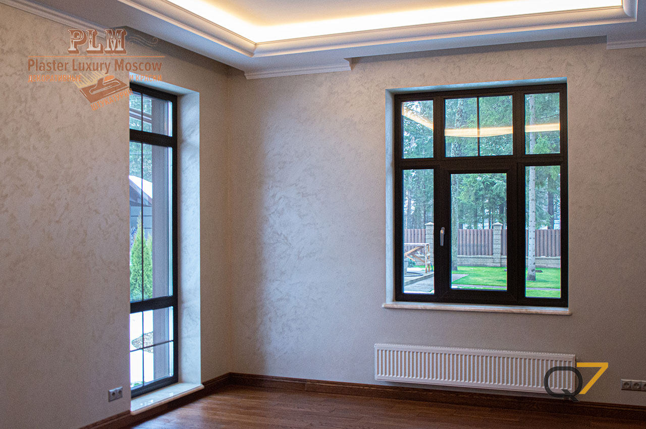 Внутренняя отделка стен в Москве декоративной штукатуркой