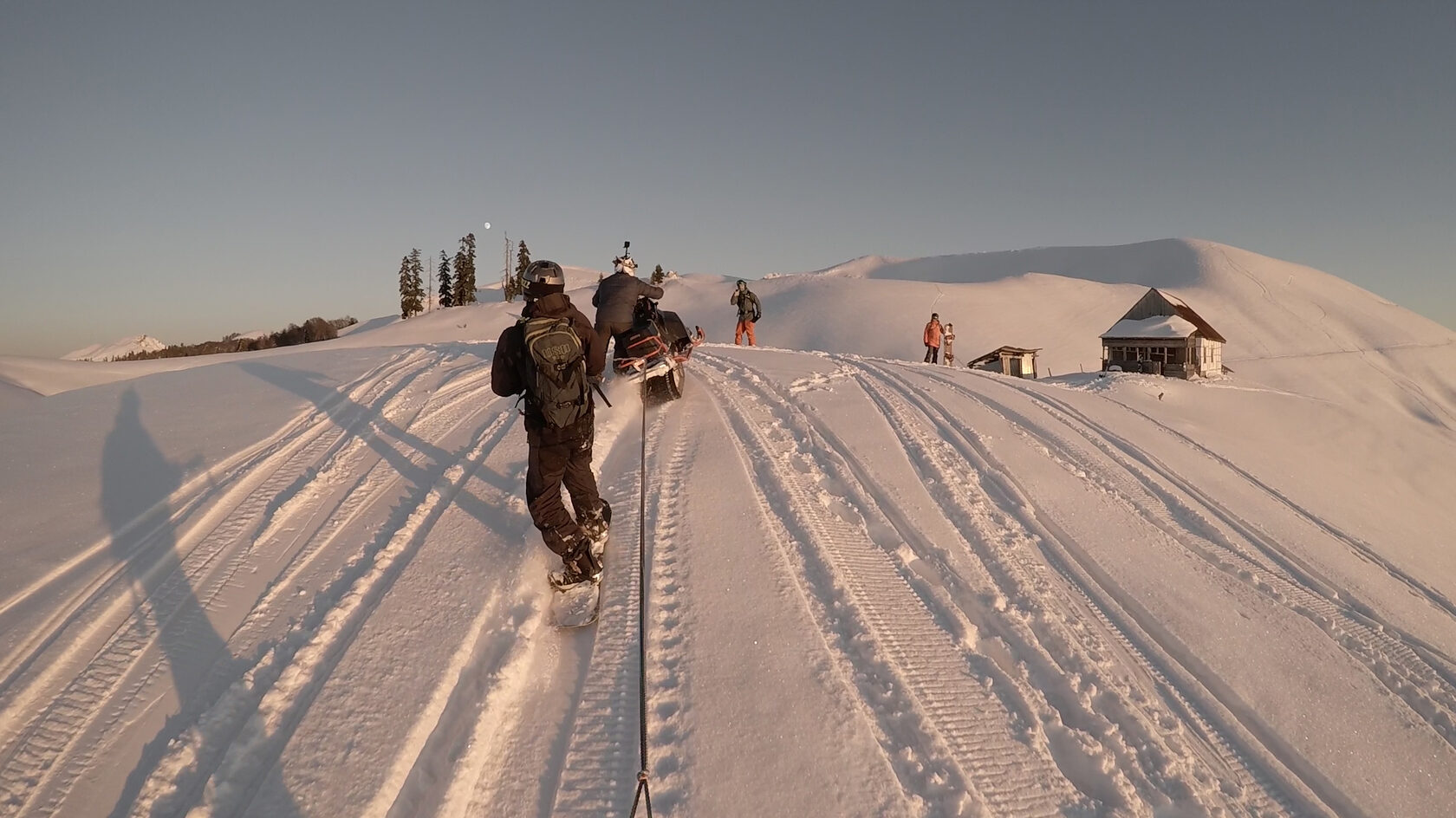 заброска снегоходами Абхазия