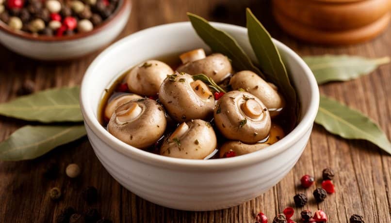 Маринованные шампиньоны с луком и уксусом