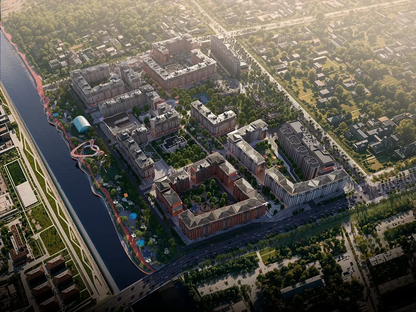 Sayqal mahallasi renovatsiya master-rejasi: yuqoridan ko‘rinish