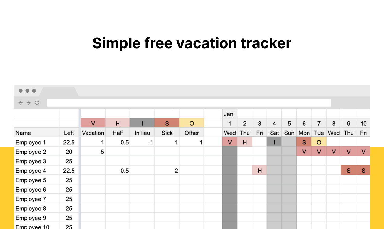 free vacation tracking software