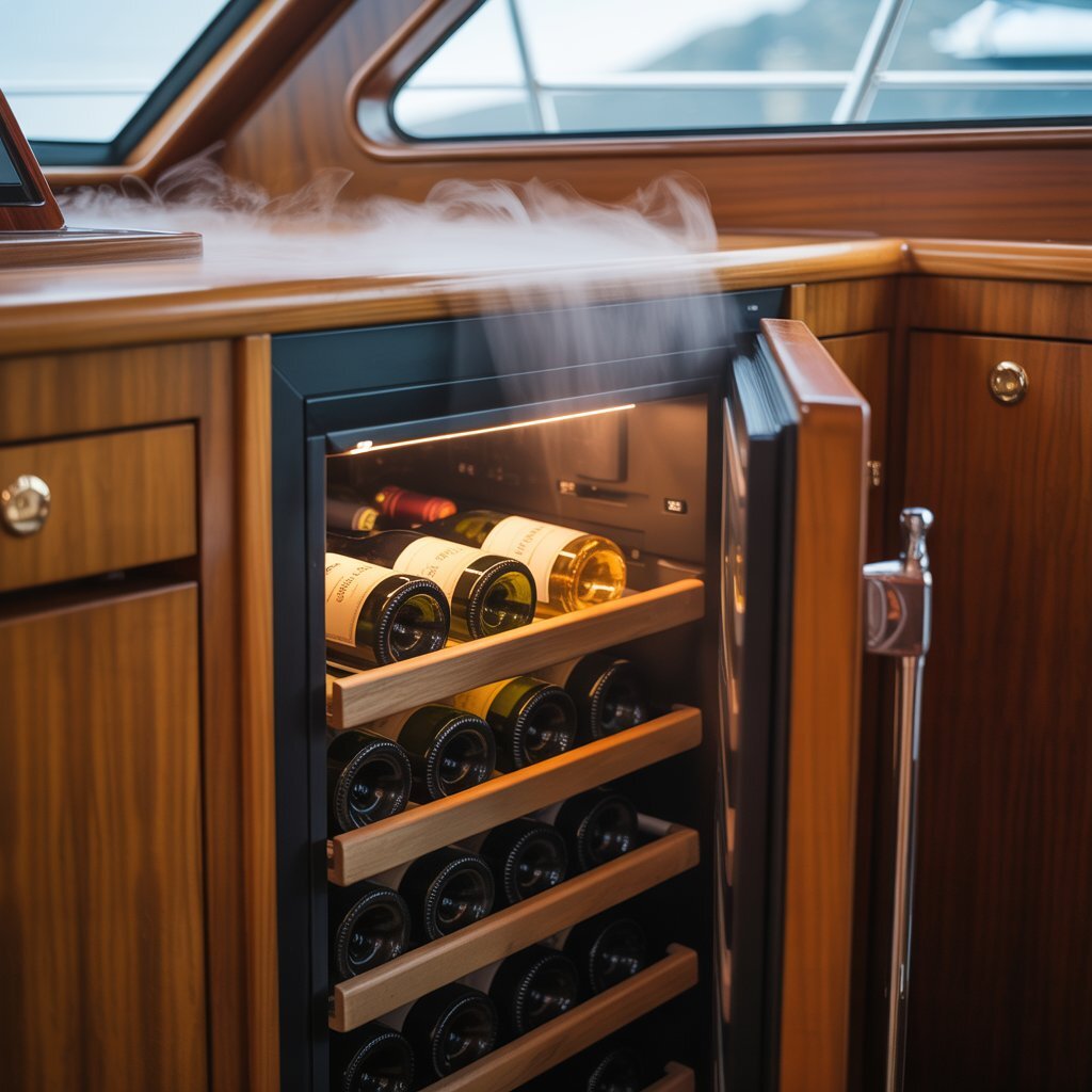 Холодильник на катере Chaparral