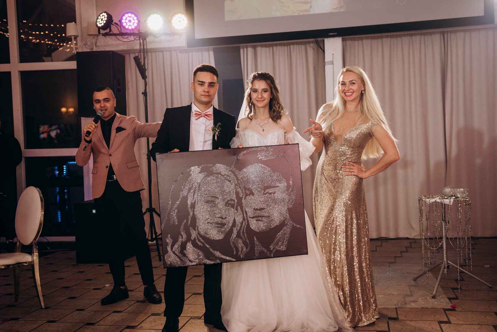 блестящие портреты, звёздное шоу