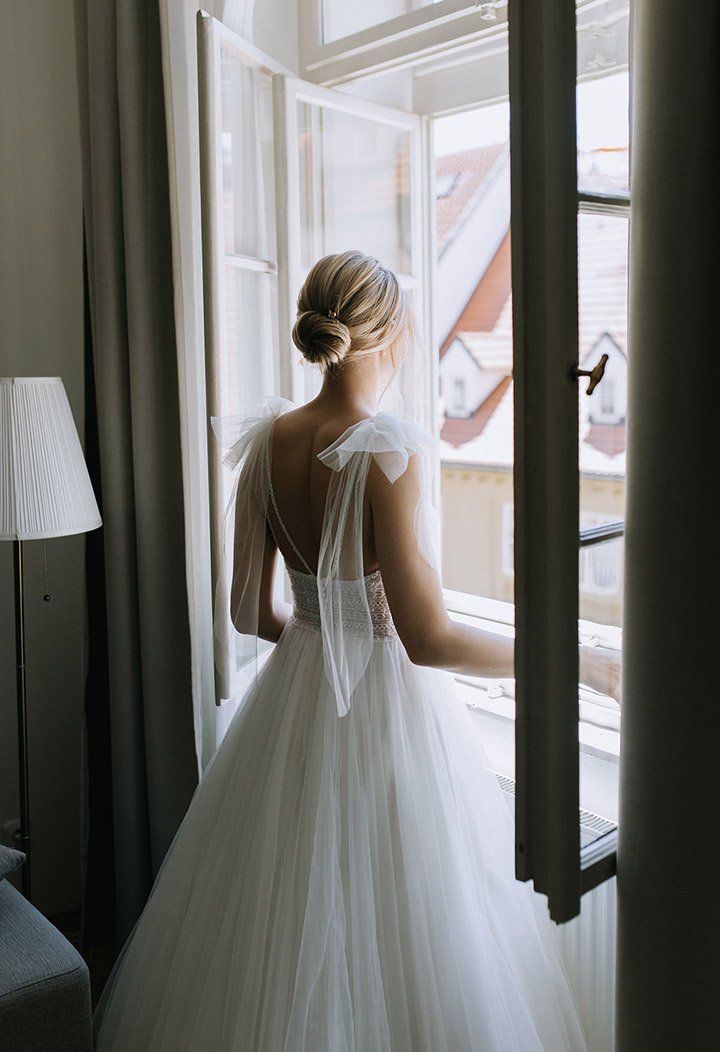 Hair styling for wedding in Prague