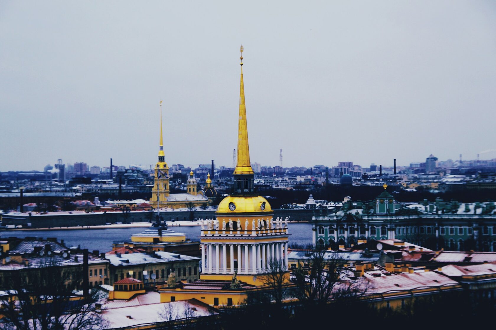 Вид с Исаакиевского собора, Россия, Санкт-Петербург, Василеостровский район
