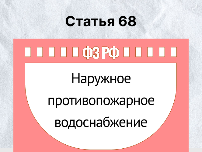 Наружное противопожарное водоснабжение