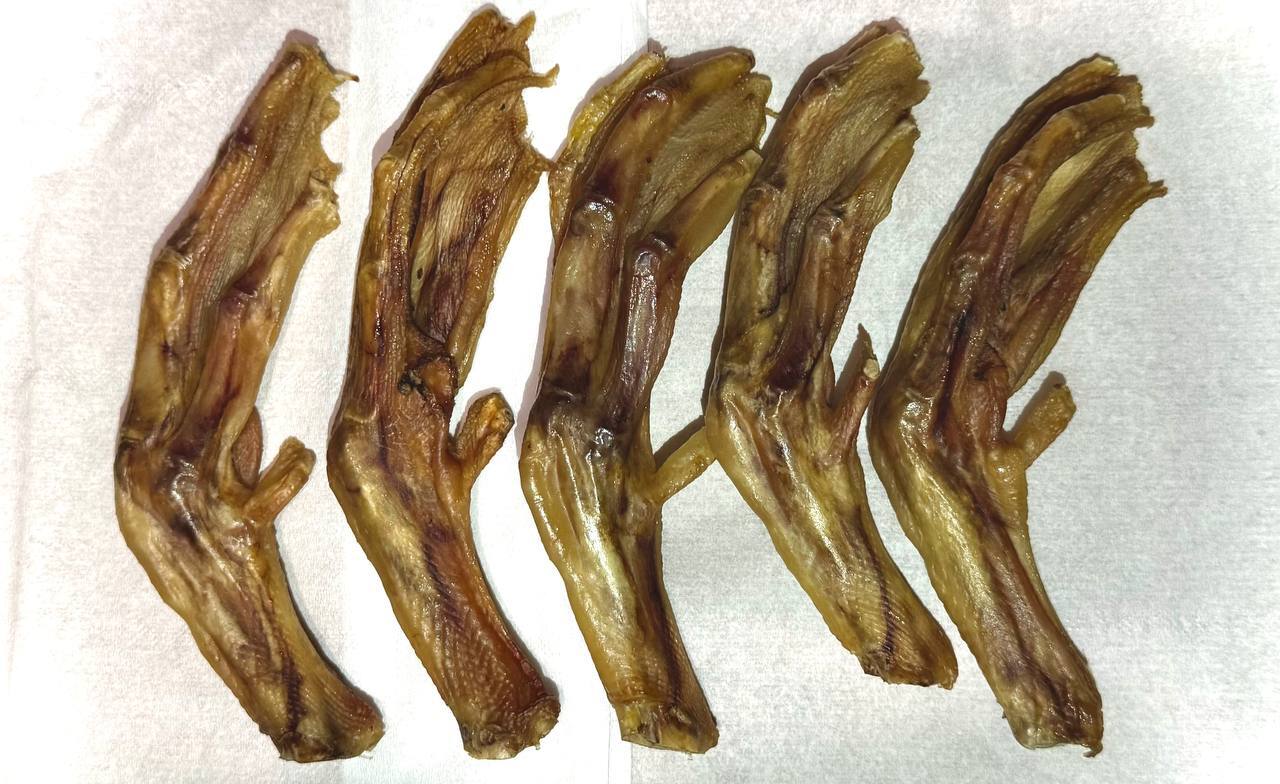 Сушёные утиные лапки для собак