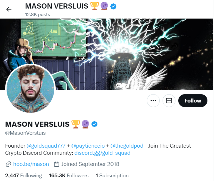 Mason Versluis (Crypto Mason)