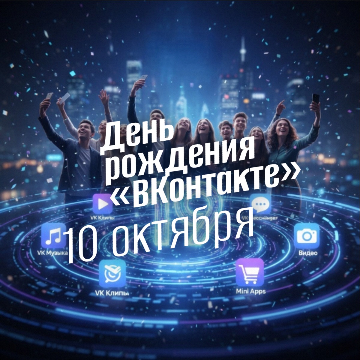 День рождения «ВКонтакте» 10 октября 2025 geek hostel prazdniki