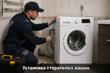 Установка стиральной машины