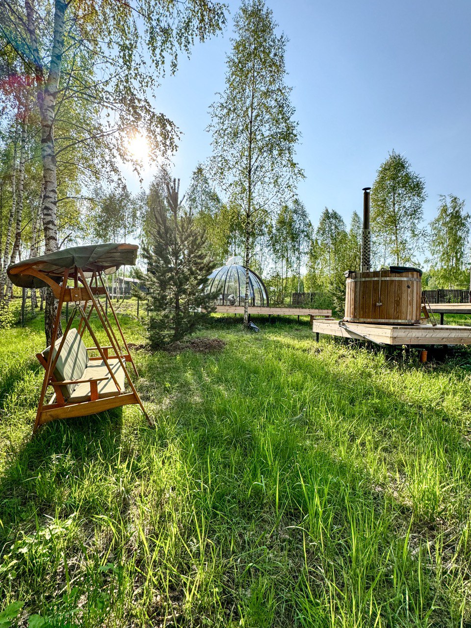 Domingo dacha — дома рядом с лесом для отдыха на природе с комфортом