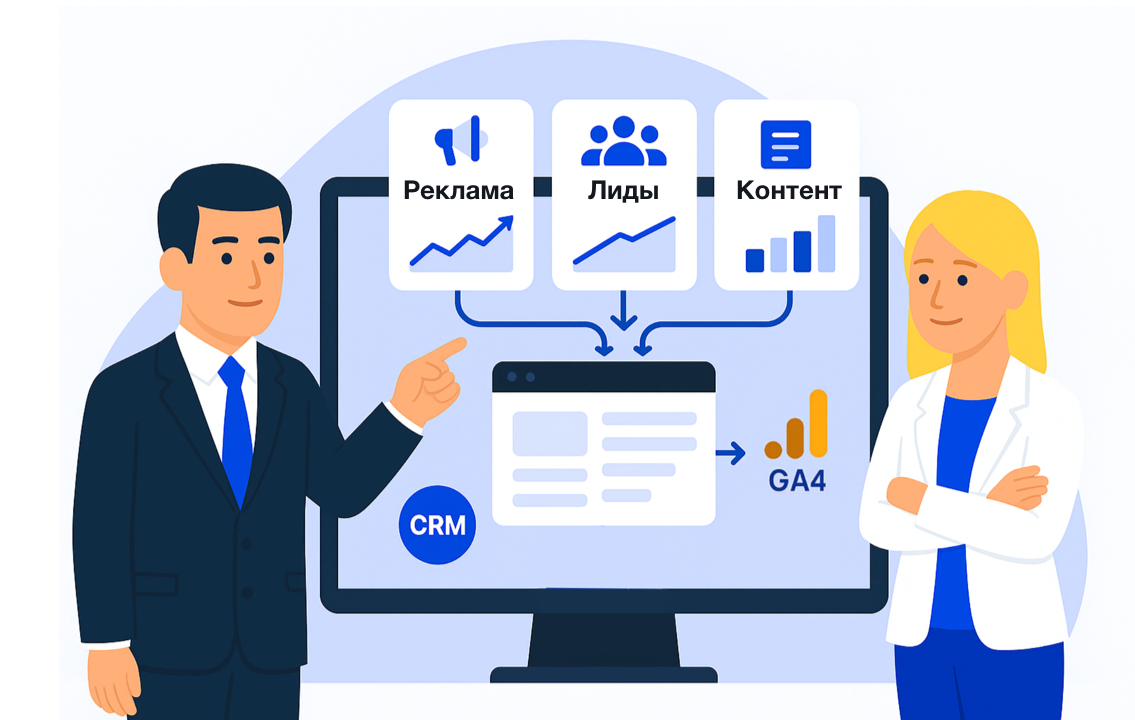 Специалист маркетингового агентства Метриум объясняет преимущества Looker Studio