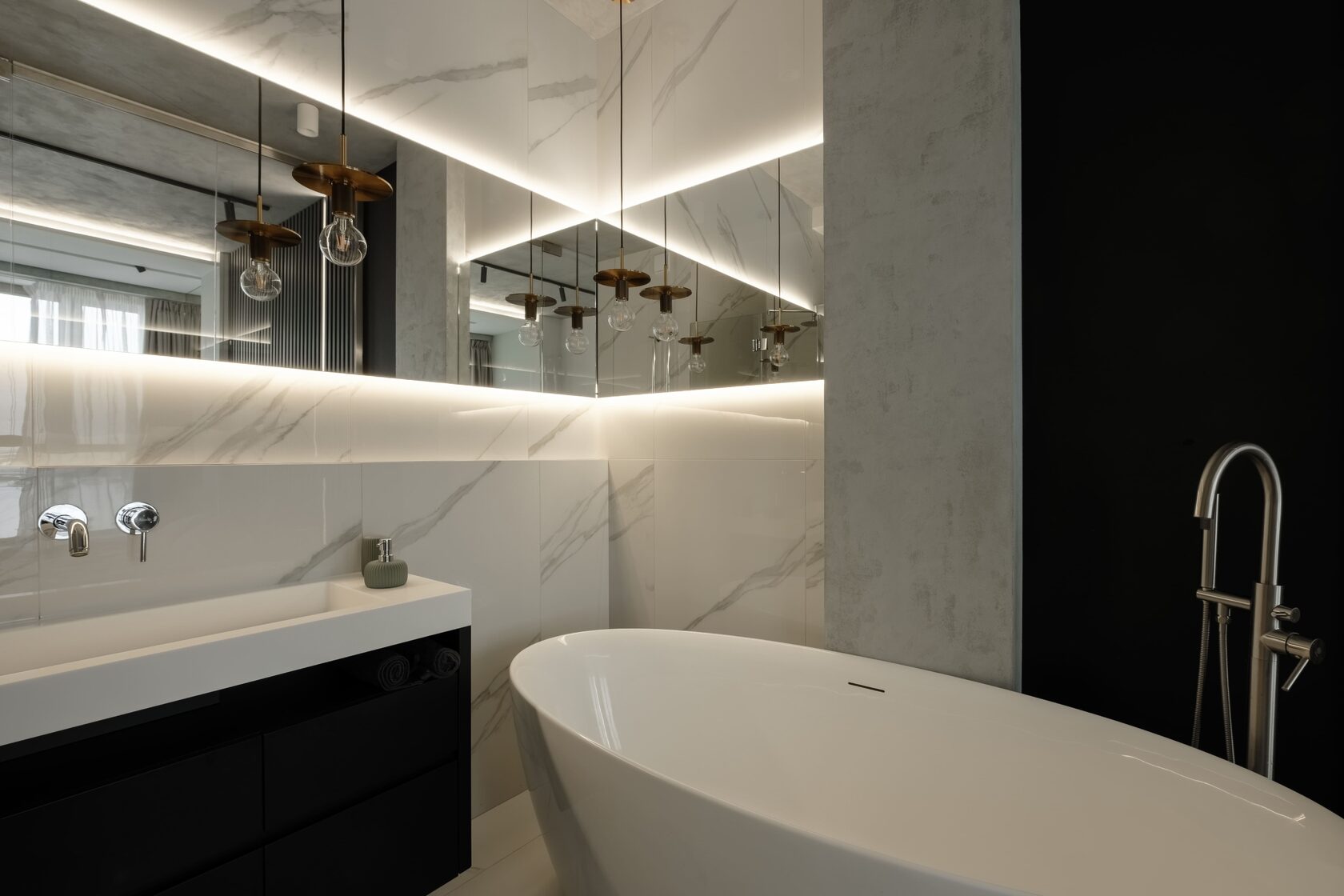 Жилой интерьер в ЖК Golden City 90 м2 | Petrov Design