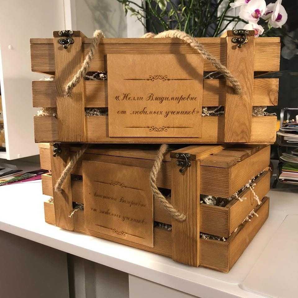 Деревянные ящики для вина, цветов, подарков и хранения в Москве