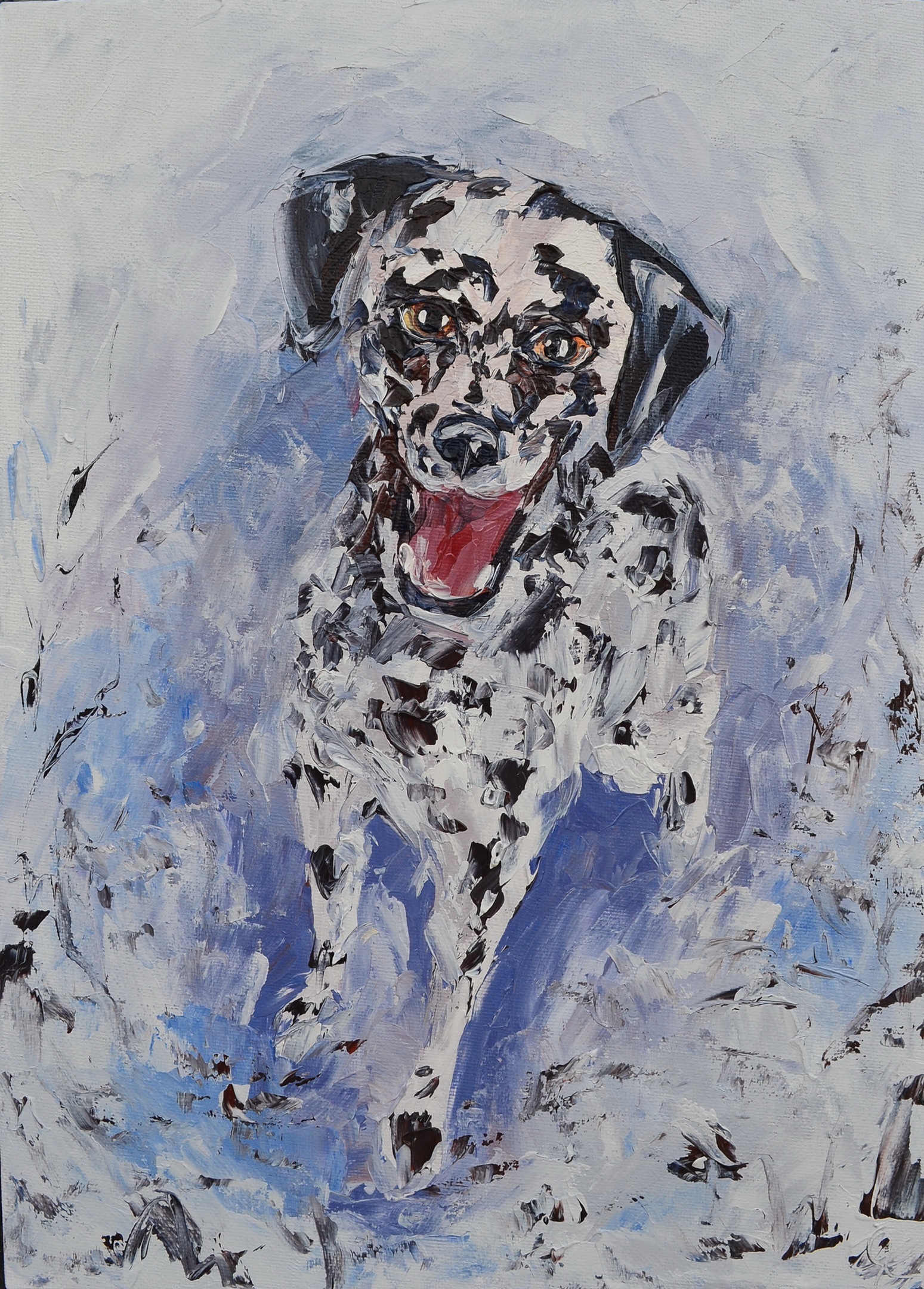 Art gallery visitor