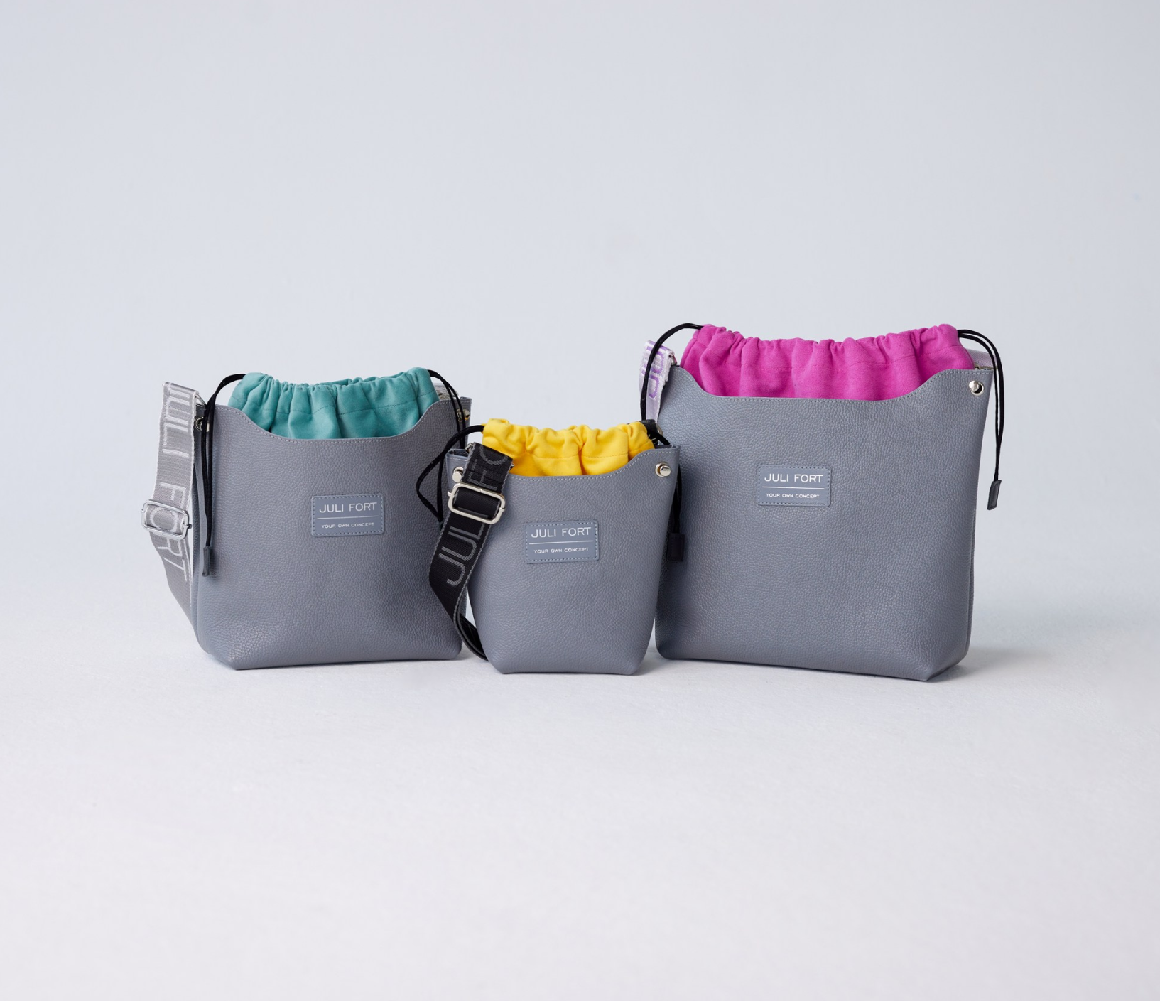 серые кожаные осенние сумки