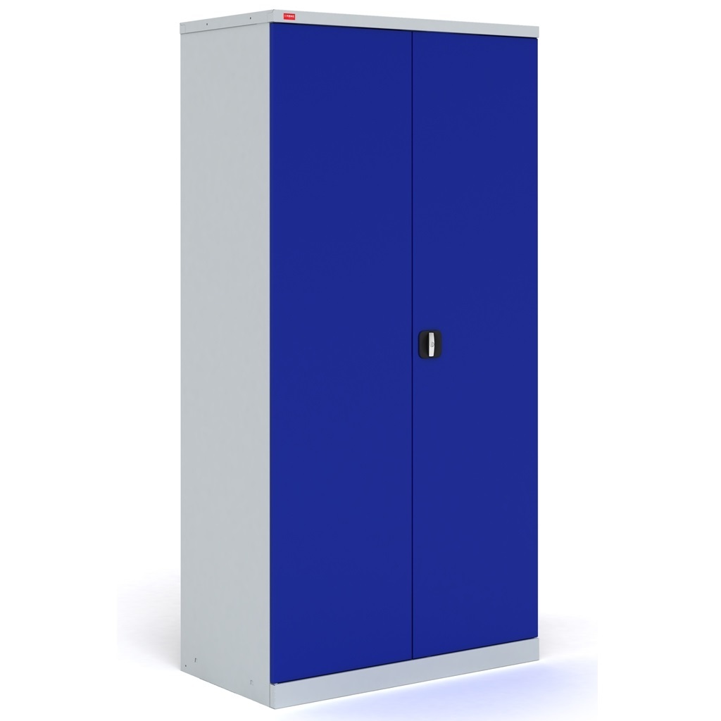металлические шкафы синего цвета