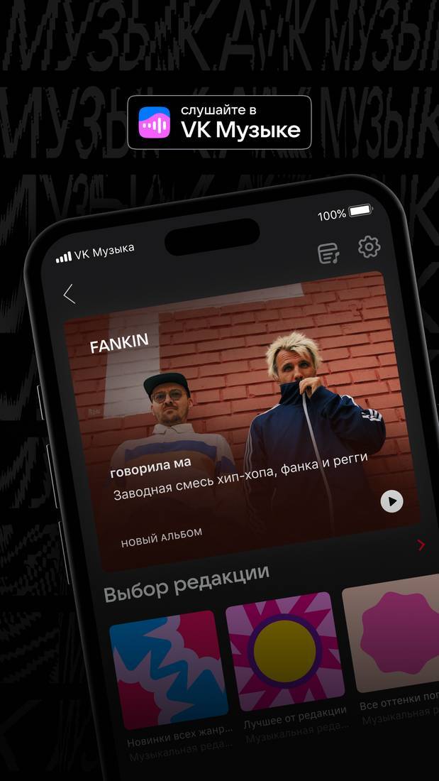VK Музыка: FANKIN в подборке площадки