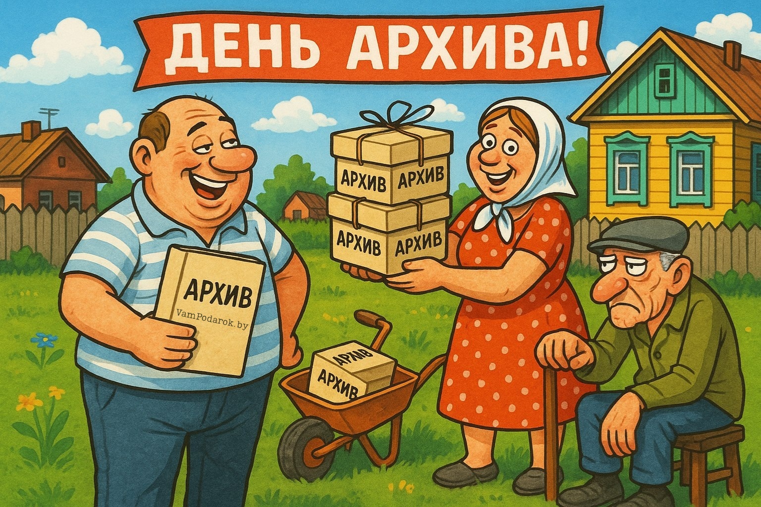 Международный день архивов - открытка