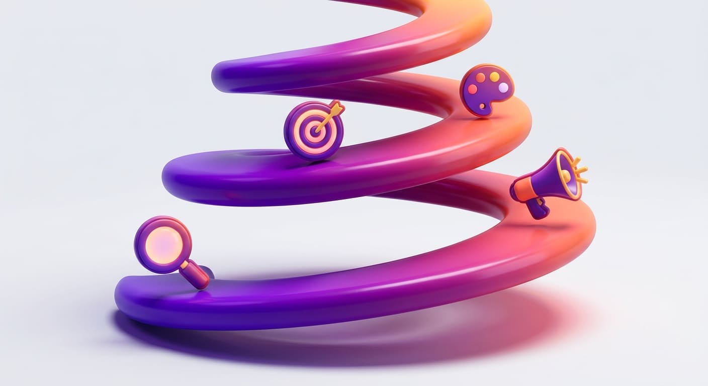 3D-композиция с тремя мягкими объёмными пьедесталами разной высоты — золотой, серебряный, бронзовый