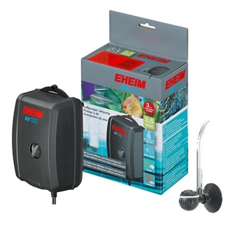 Компрессор воздуха для аквариума. Компрессор Eheim Air Pump 100 (100л.ч) (одноканальный с трубкой и распылителем). Компрессор для аквариума Eheim 100. Eheim Air Pump 400. Компрессор для аквариума Air Pump 100