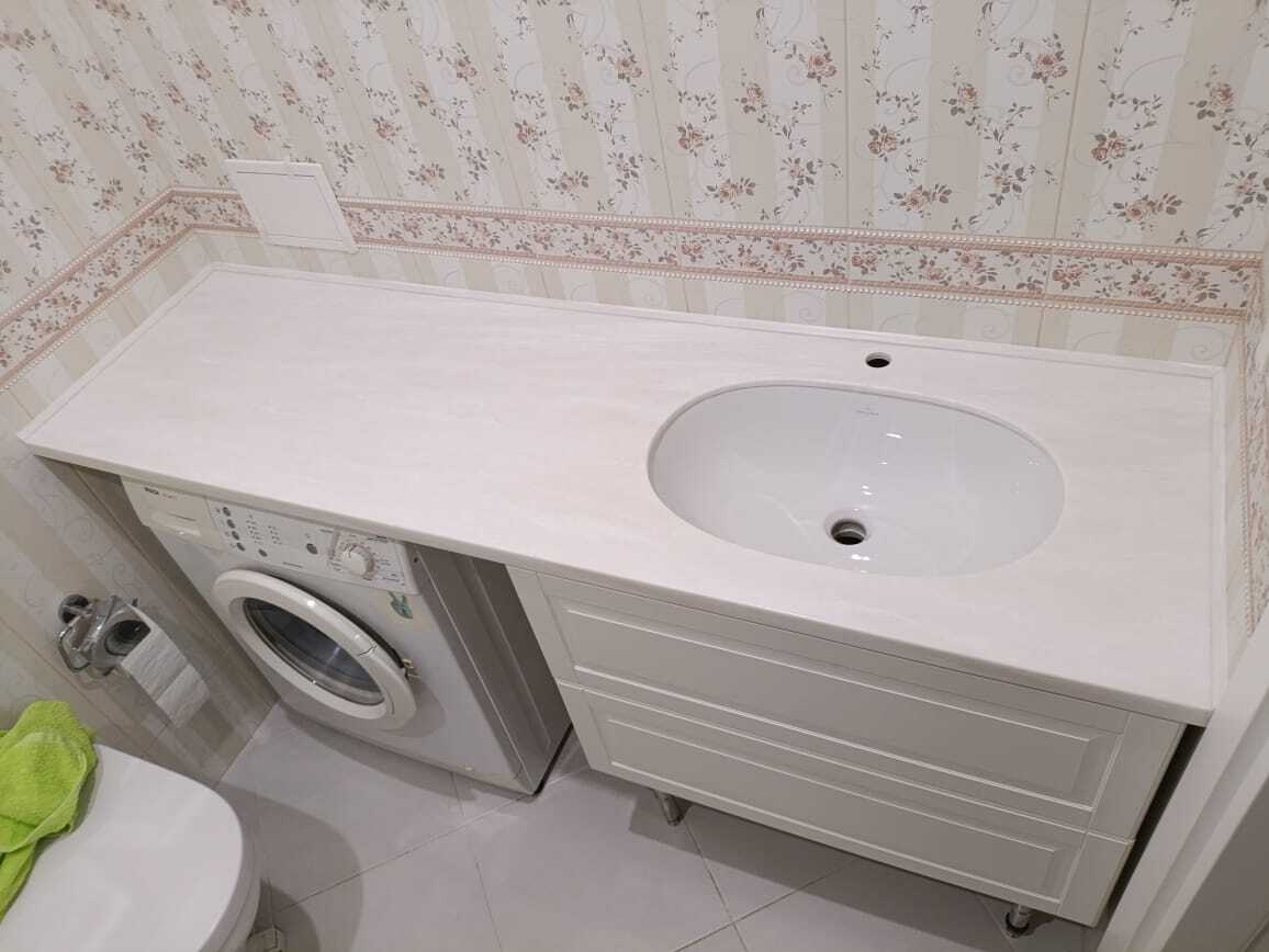 Столешница для ванной из акрила