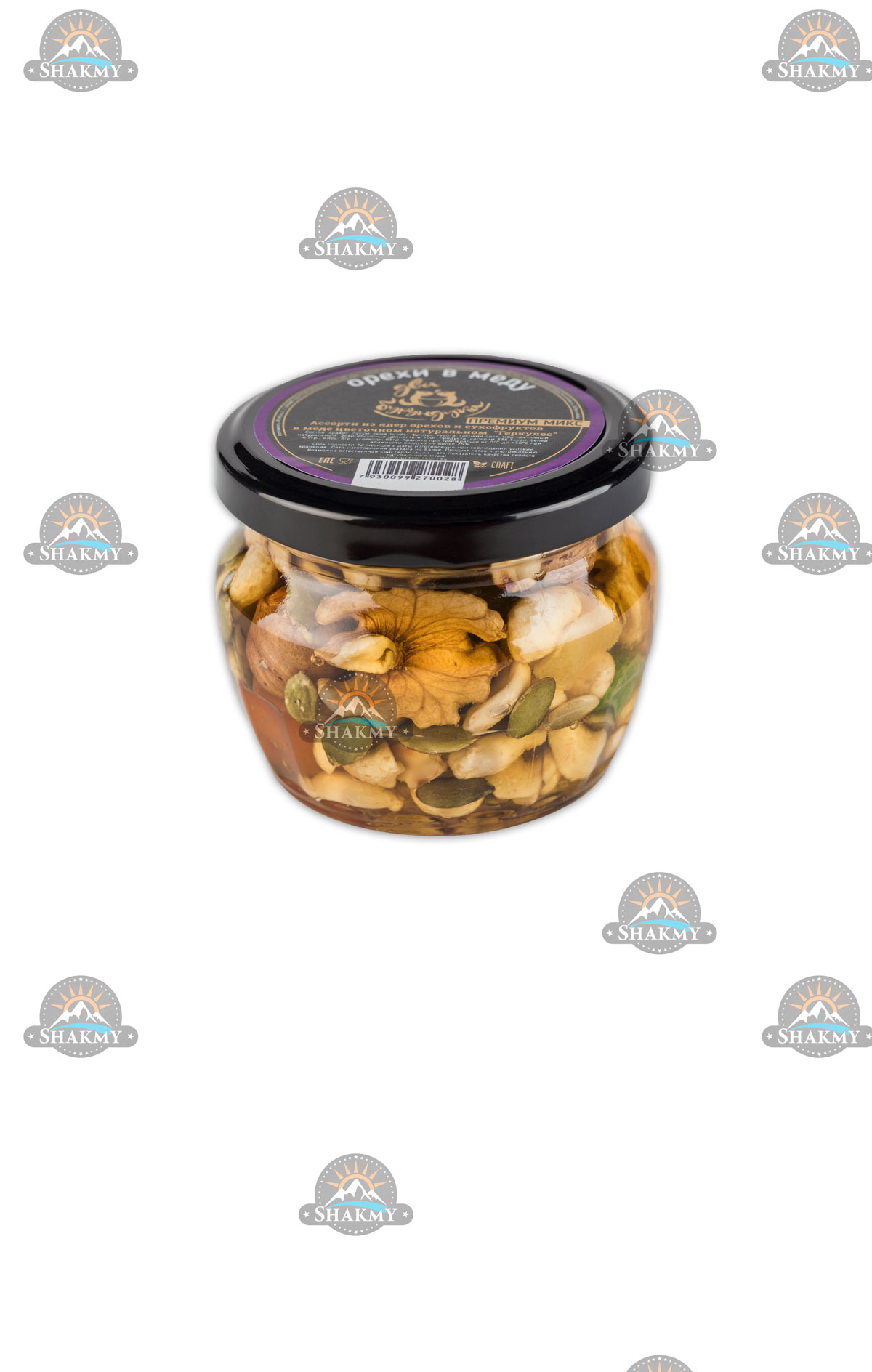 Орехи в меду "Геркулес", 160 грамм