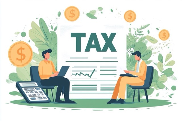 Налоги ОУР в 2025 году – предприниматель рассчитывает налоги с бухгалтером.