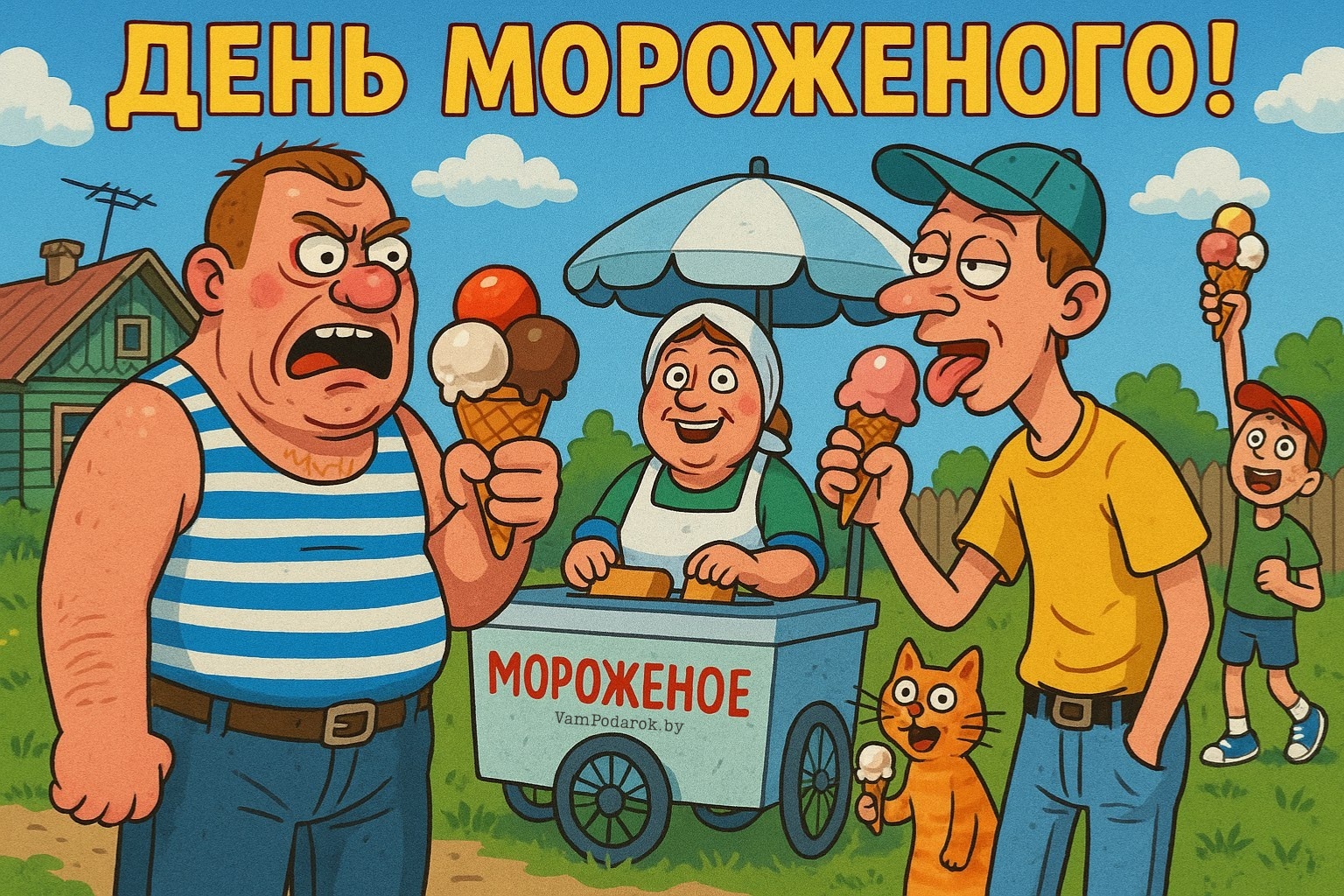 Всемирный день мороженого – открытка