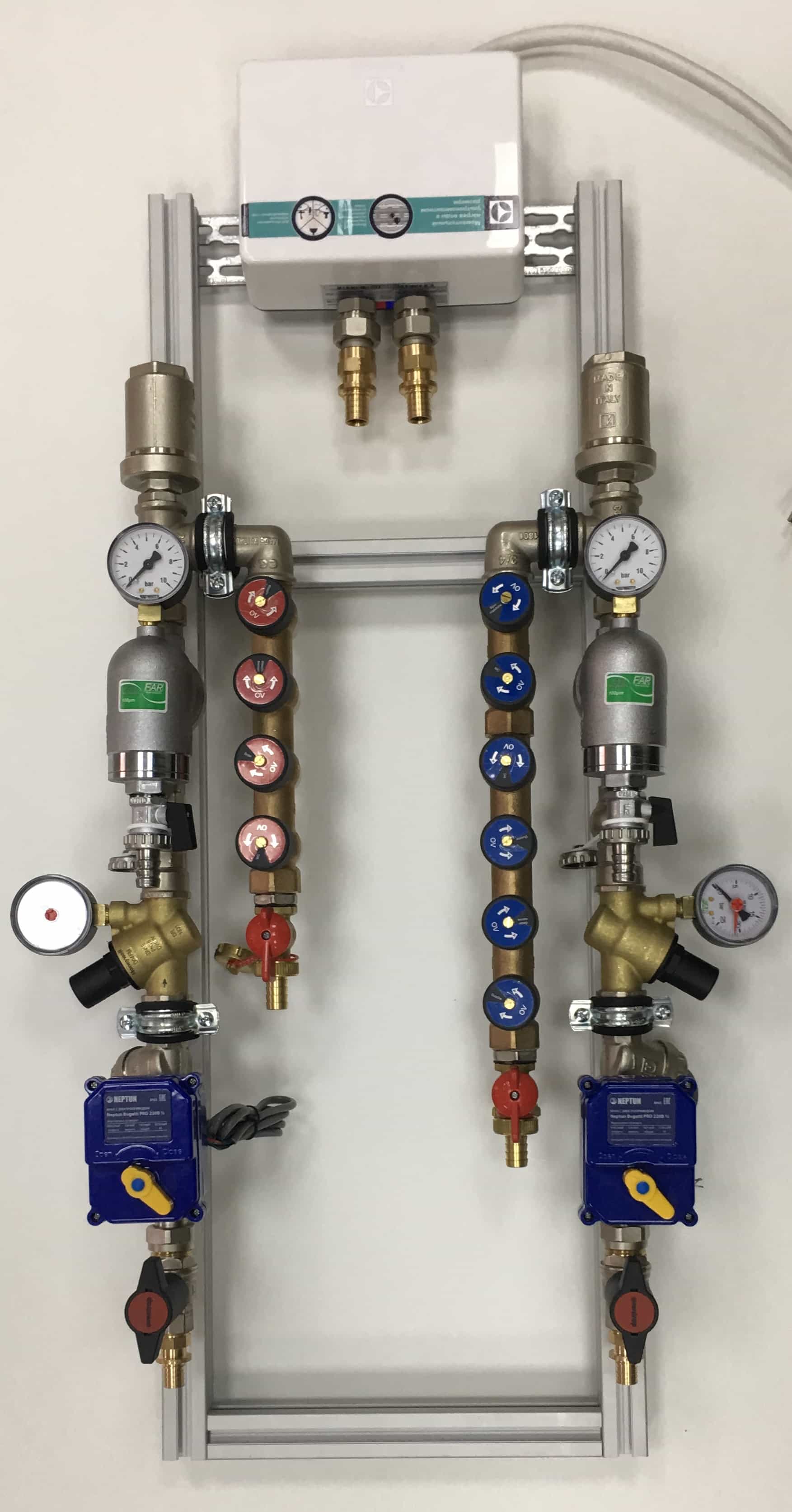 Готовый узел ввода воды в квартиру