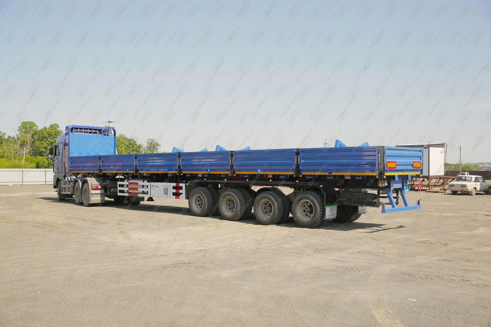 Бортовой полуприцеп TONGYADA CTY9704LBS