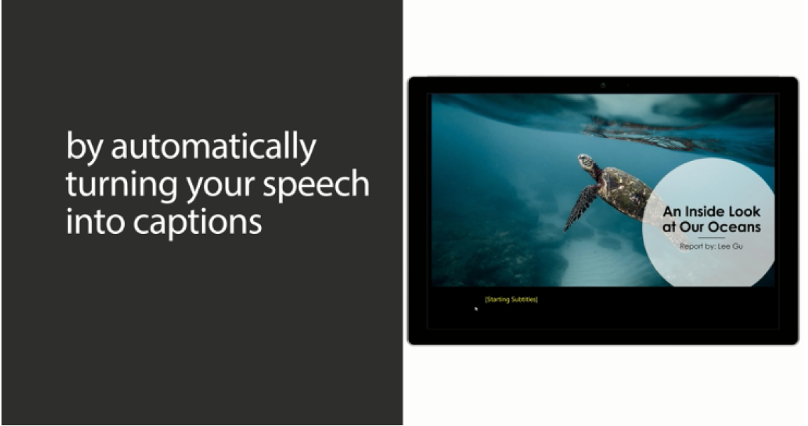 субтитры в презентации