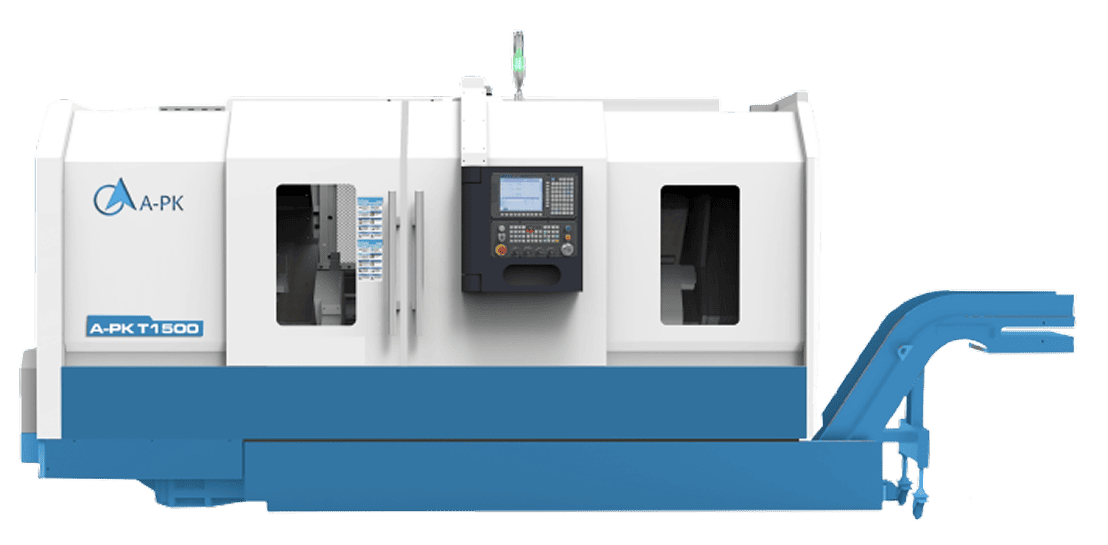 High-precision CNC lathe A-PK T1500 — industrial turning center for large metal parts