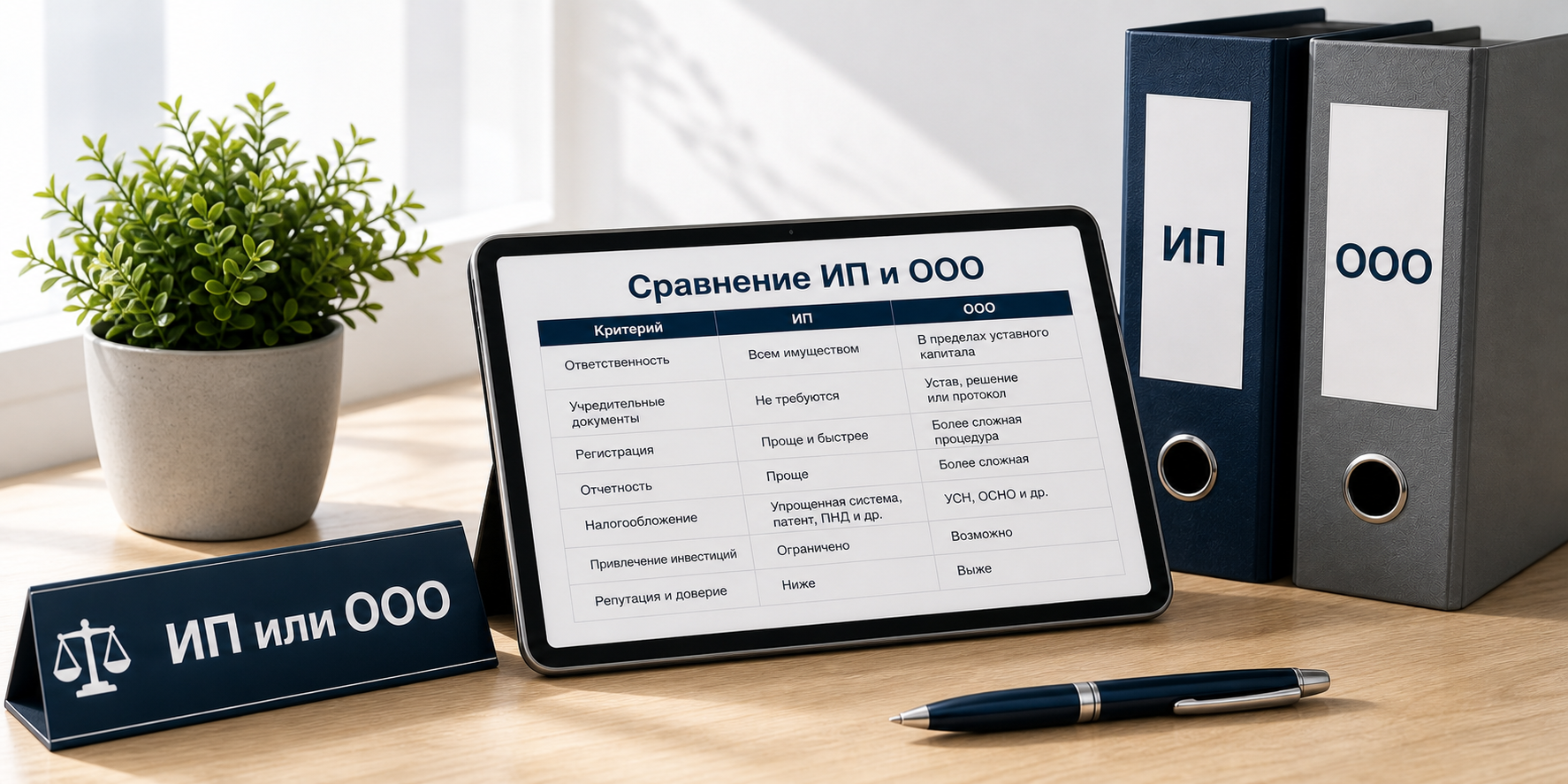 ИП или ООО: что выбрать в 2026 году — полное сравнение