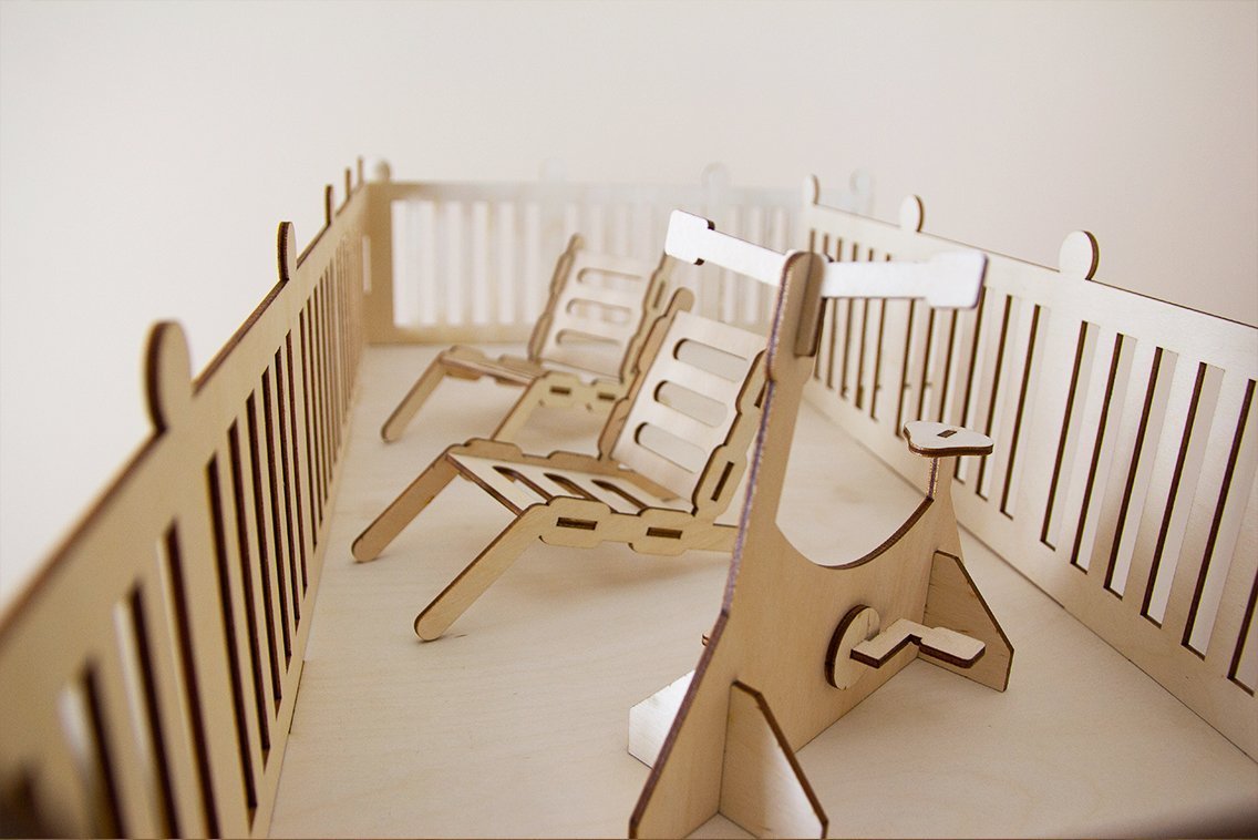 Домик для Барби из фанеры